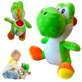 Yoshi Plush Toy, Plush Yoshi in Green, Yoshi Soft Toy, Soft Toy Dinosaur, Cartoon Plush Toys, Yoshi Plush Toys for Boys Girls Kids