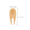 SUPVOX Golf Divot Tool 8-Piece Bamboo Fork Set Ball Marker