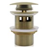 FerdY Pop-up Drain for Freestanding Bathtub, Gold Finish, cUPC Certification,