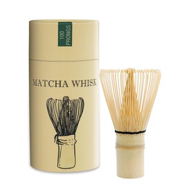 Matcha Whisk - Handmade Bamboo Chasen, Crafted by Artisans. Ideal for Daily Matcha Prep, Ensuring Smooth Frothy Blends (100-prong)