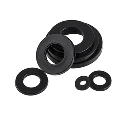 CONPHERON Plastic Washers Black Nylon Flat Washers M22 x 42 x 3.0 mm, Pack of 10