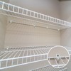 Amyhill 100 Pieces White Wire Shelf Clips Closet Shelves Down