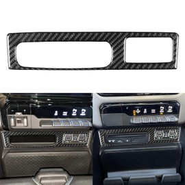 NVCNX Carbon Fiber Compatible with Dodge RAM 1500/2500/3500 2019-2024 2020 2021 2022 2023 Big Horn/Laramie/Lone Star/Rebel/Limited/Longhorn/TRX Dash USB Port Panel Interior Trim Accessories Black