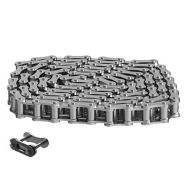 Blütezeit 5ft 08B Chain Extension for Sliding Gate Opener, Heavy-Duty Steel Chain Kit (1/2" Pitch) with 1 Connector for Gate Motors, Weatherproof Outdoor Gate Hardware Accessory