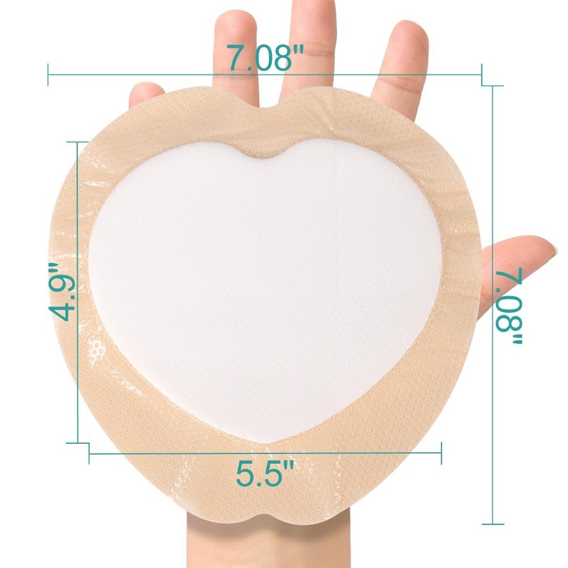 Dimora Wound Dressing Sacrum Foam Bandages Silicone Adhesive Border 7.08"x7.08"