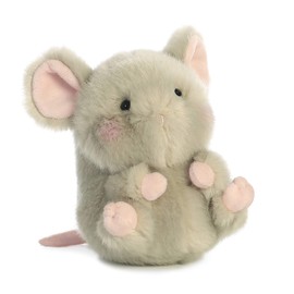 Aurora® Playful Rolly Pet™ Frisk Mouse™ Stuffed Animal - Compact Size for On-the-Go Fun - for Adults, Kids, Birthdays, and Anniversaries - Gray 5 Inches