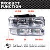 CNNELL Headlight Assembly Compatible with Chevy Silverado 1999-2002/ Suburban Tahoe