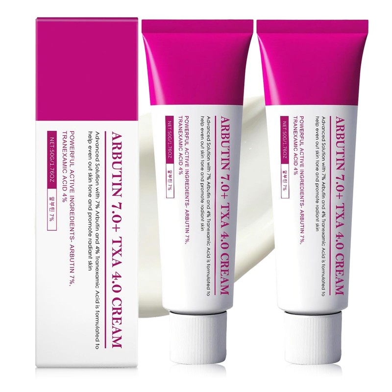 2PCS Ar - butina Crema Faciales,Textura ligera, Absorción rápida