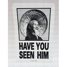 Powell Peralta Animal Chin Have you Seen Him Skateboarding Sticker Black