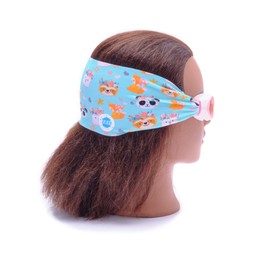 Splash Place KIDS SWIM GOGGLES with Fabric Strap - FOREST FRIENDS | Fun, Fashionable, Comfortable - Tangle-Free, Swimming Goggles for Kids, Comfy Fabric Strap Goggles