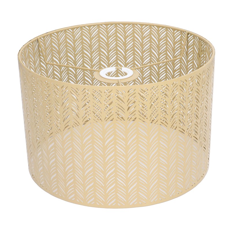 Drum Lamp Shade E27 E14 Clip Fir Leaf Shape Hollow