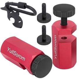 Tall Stair Gauges for Framing Square with Holder and Carabiner Stair Guage Knobs Tool for Circular Saw,Stair Guides Perfect for Rafter Gauge Clamps Red kit