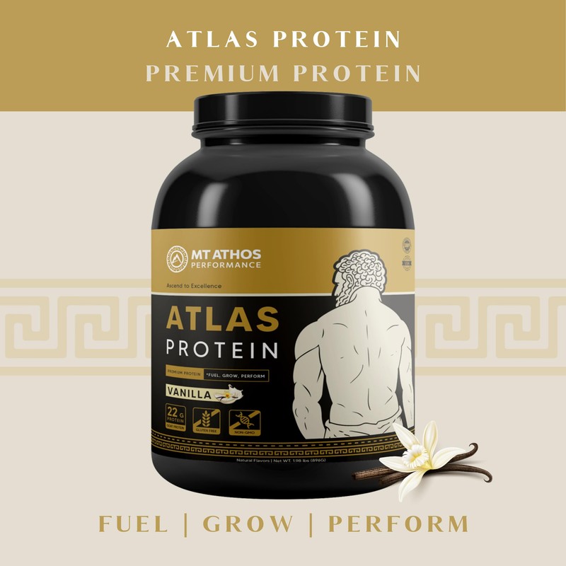 Mt. Athos Performance Atlas Vanilla Protein Powder | Goat Milk