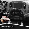 RAZPOY for Silverado Navigation Panel Cover, Center Console Dashboard GPS