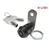 M LOCK 2PCS Tubular Cam Lock 1 1/2" *BLACK* Toolbox