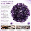 0.5LB Amethyst Gemstone Tumbled Chips, Healing Crystals Polished Gemstone Chips