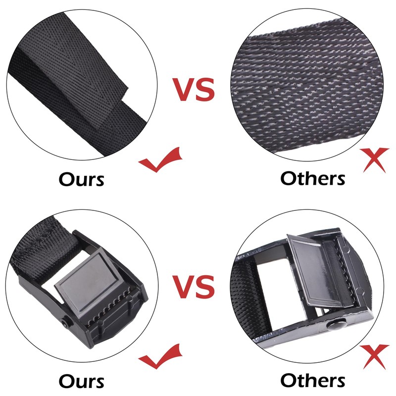 Azarxis Cargo Tightening Belt, Fastening Belt, 6.6 ft (2 m),