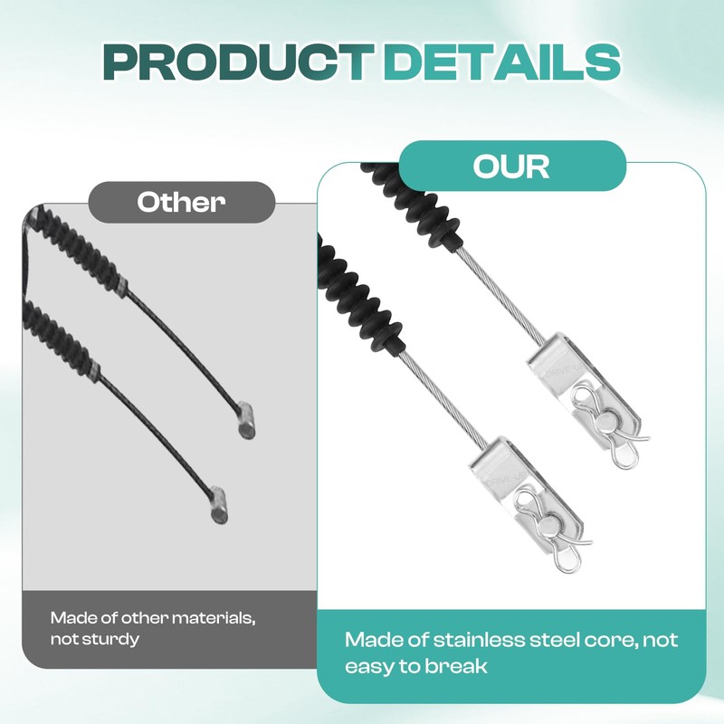 Drive-up Club Car DS Brake Cable Kit Driver and Passenger