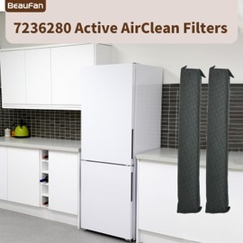 Beaufan 4 Pack Active Airclean Filter 7236280 Replacement for Miele Refrigerator, Odor Eliminator, Odour-Absorbing Active AirClean Filter for Refrigerator