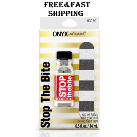 Onyx Professional Stop The Bite Nail Biting Deterrent Polish 0.5 Fl Oz