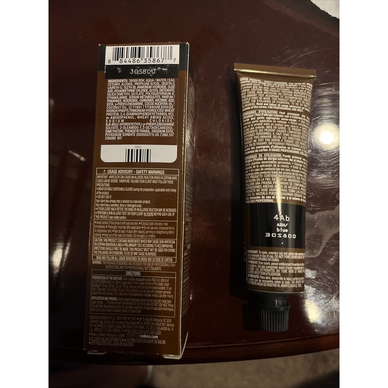 REDKEN Color Fusion Natural Balance 4Ab Ash/Blue 2.1 oz