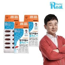 Real Doctor 리얼닥터 간에 좋은 밀크씨슬에 플러스 30캡슐 (3개월분) Real Doctor Milk Thistle for Liver Health Plus 30 Capsules (3-Month Supply)