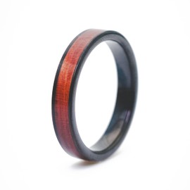 fablano Wooden Rings [100% Natural] for Rings Women and Men – Available as Ring Gold, Ring Silver, Ring Black & Rose Gold Women's Ring – Perfect Wedding Rings, Engagement Ring Women, Partner Rings,