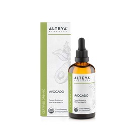 Alteya Organic Avocado Oil 100 ml - 100% USDA Organic Certified Pure Natural Cold Pressed Avocado Carrier Oil - Nutrient and Moisturising Premium Skin Care in Therapeutic Quality