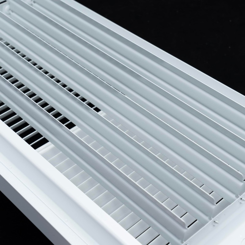 Fits 12x6 Duct Opening | Steel Baseboard Air Supply Grille