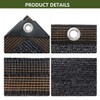BCBIG Rectangular Sun Shade Sail for Balcony, Shade Net Greenhouse