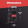Amana A33 W/C Garbage Disposal with Power Cord, 1/3 HP,