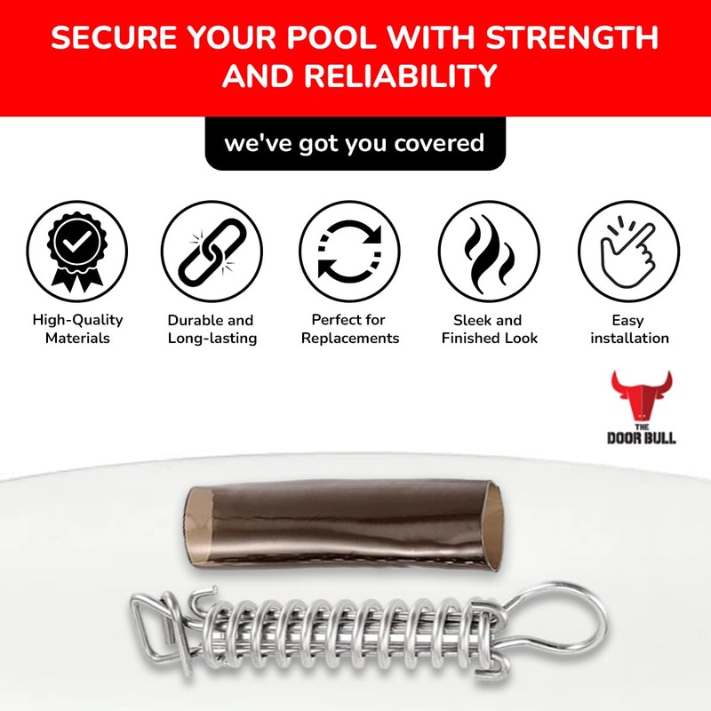 The Door Bull - Swimming Pool Cover Stainless Steel Spring