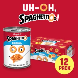 SpaghettiOs Original Canned Pasta, 15.8 oz Can (Pack of 12)