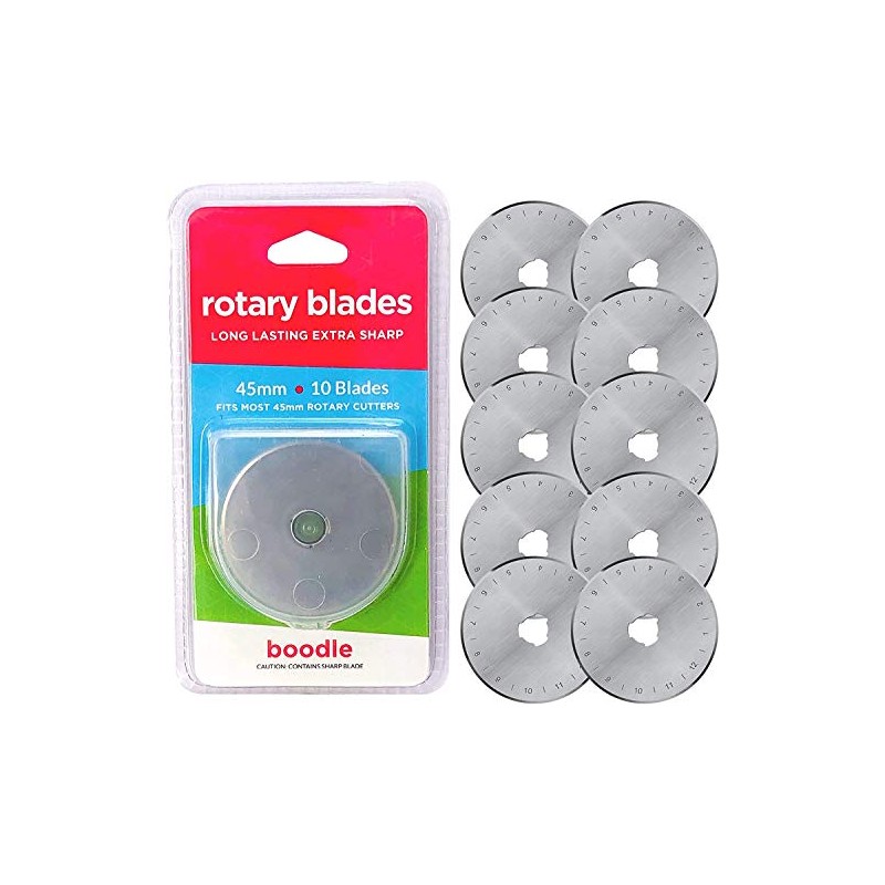 10 x 45mm Rotary Cutter Blades for Olfa Etc SKS-7