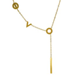 LBABWY 18K Gold Plated Necklace for Women,Pendant Necklace for Women, Dainty Gold Necklace, Jewelry Gifts for Women,Letter Necklace