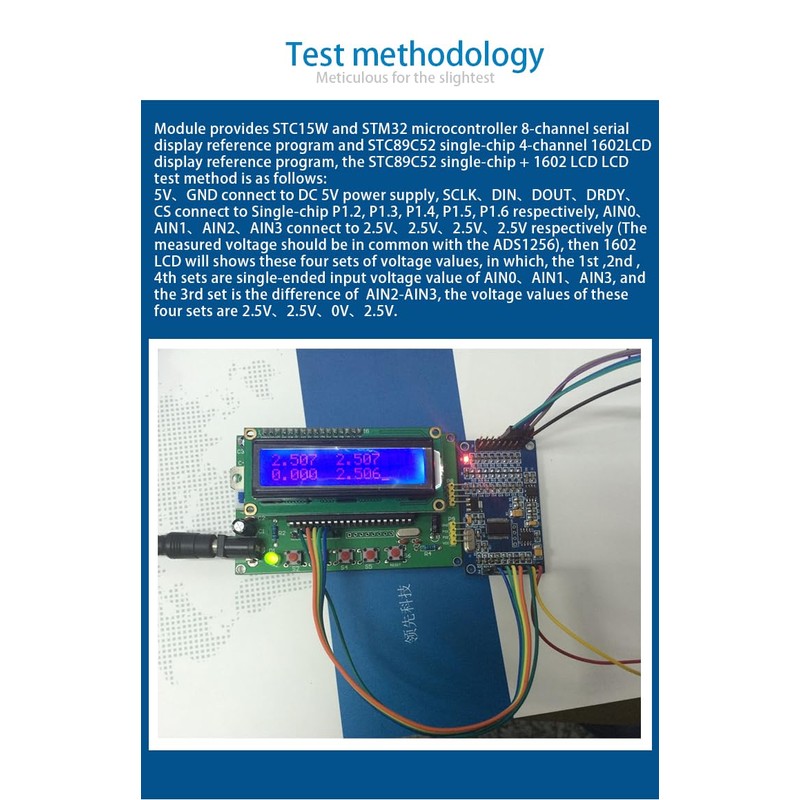 DollaTek ADS1256 24bit 8channel ADC AD Module High Precision ADC