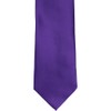 tiemart Solid Color Necktie (Dark Purple)