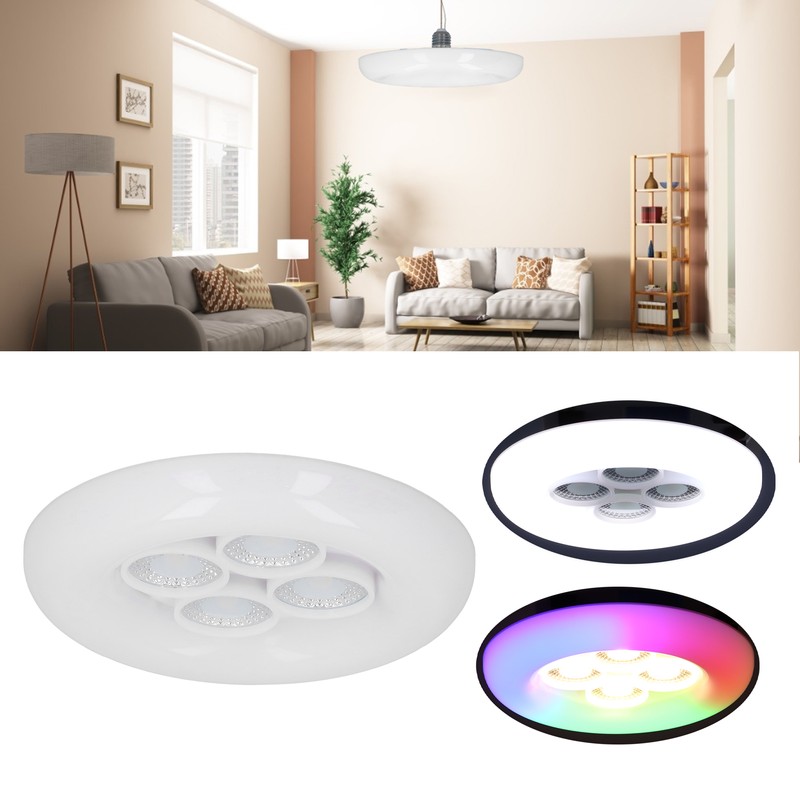 LED 4‑Hole LED Spot Light 3‑Gear Adjustable Spotlight for Garage