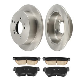 PHILTOP Rear Brake Pads and Rotors kit Fit for Kia 2005-2010 Sportage, 11” Brake kit Rear Brakes Rotors Automotive Replacement Brake kits