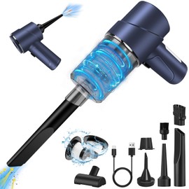 TENGWUDZ Handstaubsauger Kabellos, Mini-Autostaubsauger, 3 in 1 Staubsauger & Gebläse & Vakuumpumpe, Auto-Staubsauger, 120W Akku Handstaubsauger für Auto, Küche und Büro mit 2 Pack HEPA-Filterung