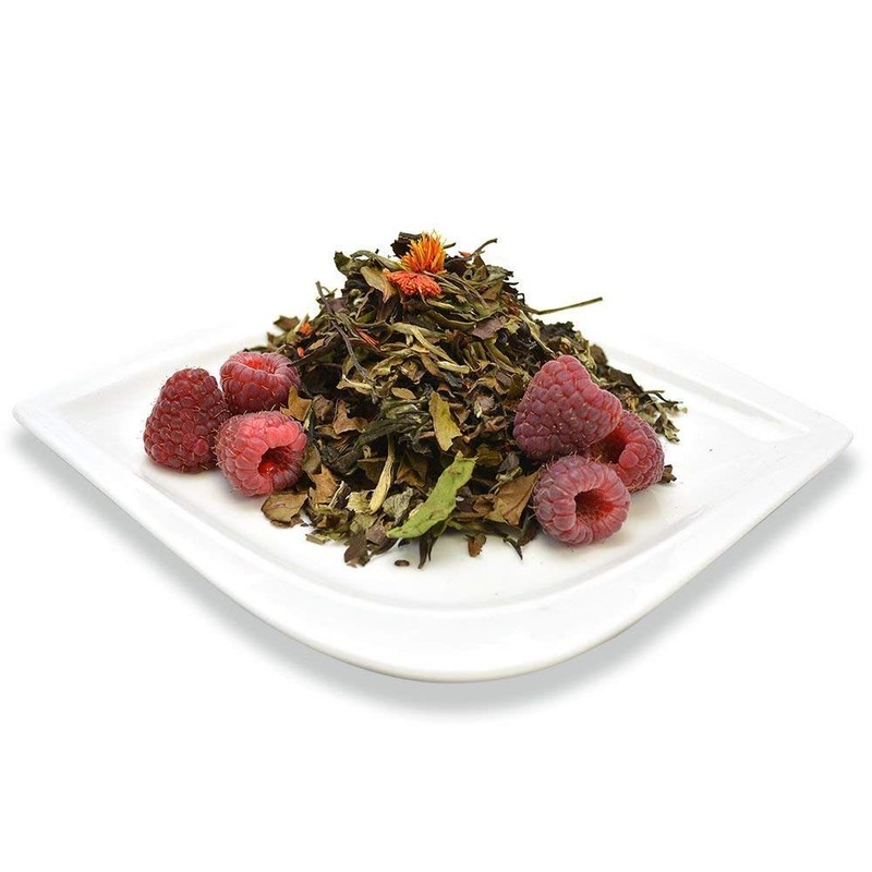 Organic Positively Tea Company, White Champagne Raspberry White Tea, Loose