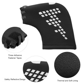 Lixada Bike Handlebar Mitts Bicycle Mittens for Winter Thermal Cover for Mountain Bike MTB Motorcycle Handlebar Keep Hands Warm Reflective, 1 Pair