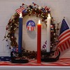 Patriotic Flameless Candles with Remote and Timer, Real Wax Red