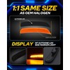 AUTOONE LED Side Marker Lights Red & Yellow Compatible with