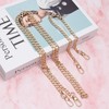 Zreneyfex 2 Pcs Golden Flat Chain Strap, 40 cm/120 cm