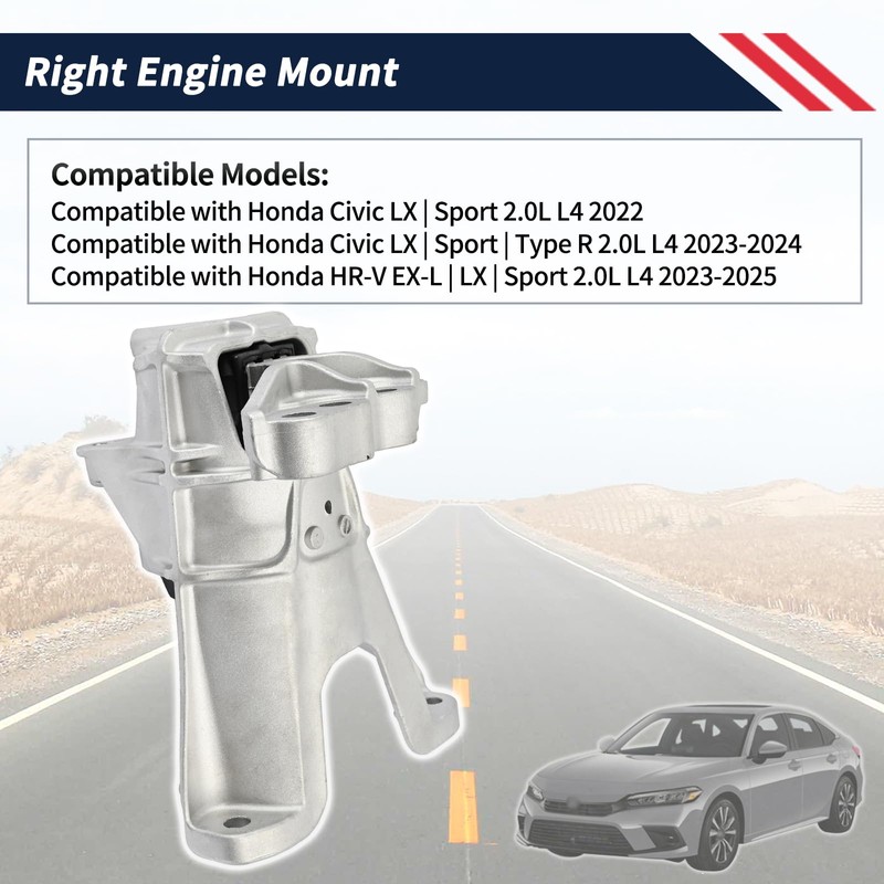 Promrmr Right Engine Mount Compatible with Honda Civic HR-V 2022