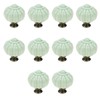 Geesatis 10 Pcs Light Green Ceramic Cabinet Knobs, Vintage Pumpkin