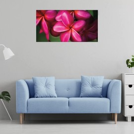 Fine Art Canvas Hot Pink Canvas Wall Decor by Artist Dennis Frates for Living Room, Bedroom, Bathroom, Kitchen, Office, Bar, Dining & Guest Room - Ready to Hang - 40 in x 21 in