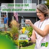 RESCUE! Outdoor Disposable Hanging Fly Trap - 12 Traps