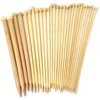 Eco-Friendly Single Point Natural Bamboo Knitting Needles 35cm x 4mm-25mm